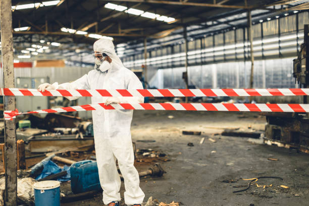 Professional Infectious Disease Decontamination technician working in Channelview, TX